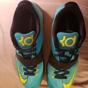 Nike Shoes KD VII Teal Green and Yellow Size: 11.5